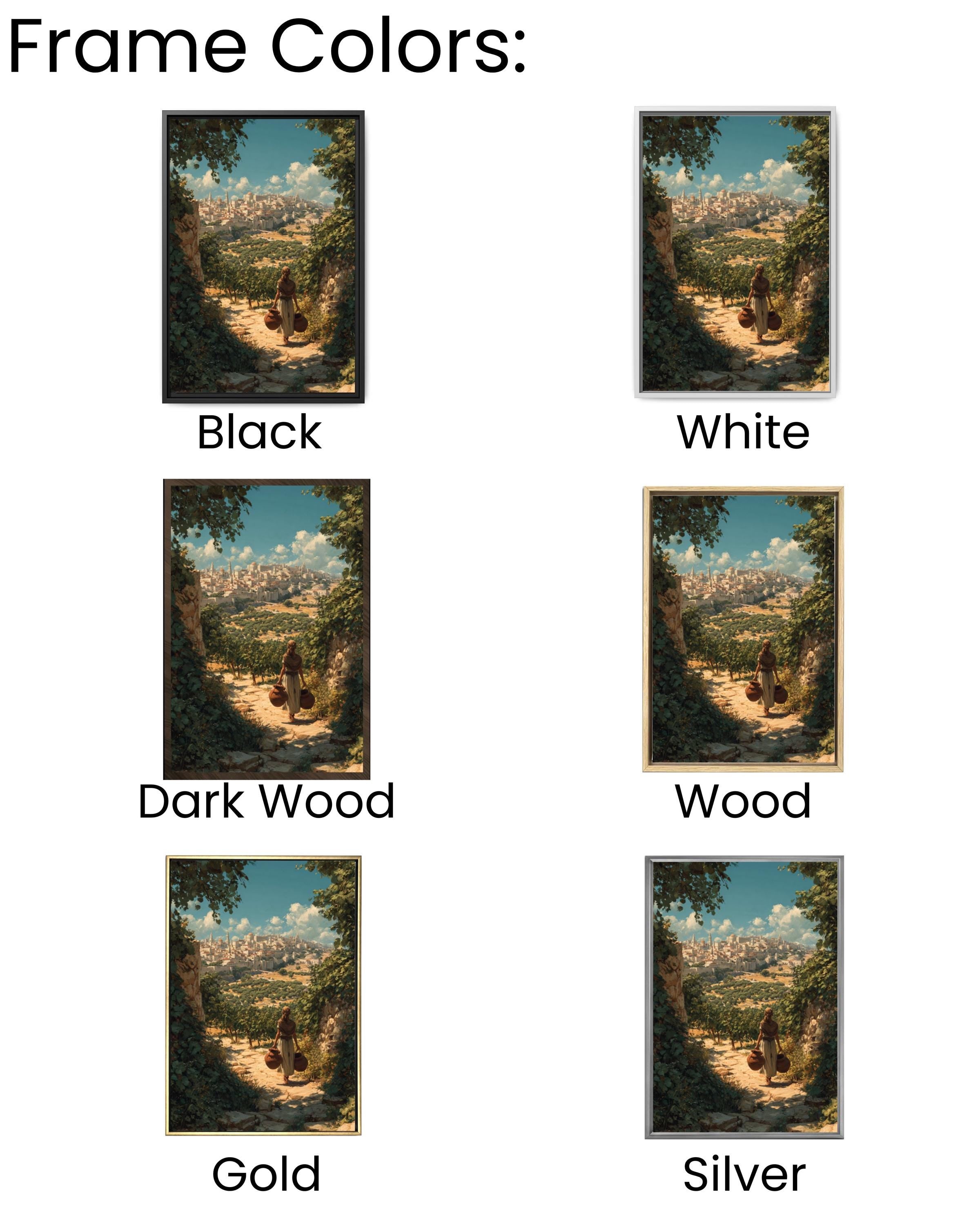 Ancient Jerusalem Canvas Art  Biblical Israelite Woman, Vineyard Scene