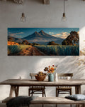 Agave Field Mexico Canvas Art  Tequila Hill Landscape, Rustic Desert Print